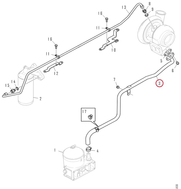 OIL RETURN PIPE 2245788