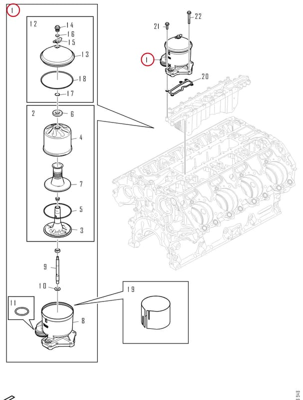 CENTRIFUGAL OIL CLEANER 2304256