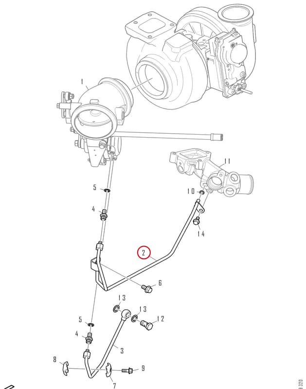 COOLANT PIPE 2398895