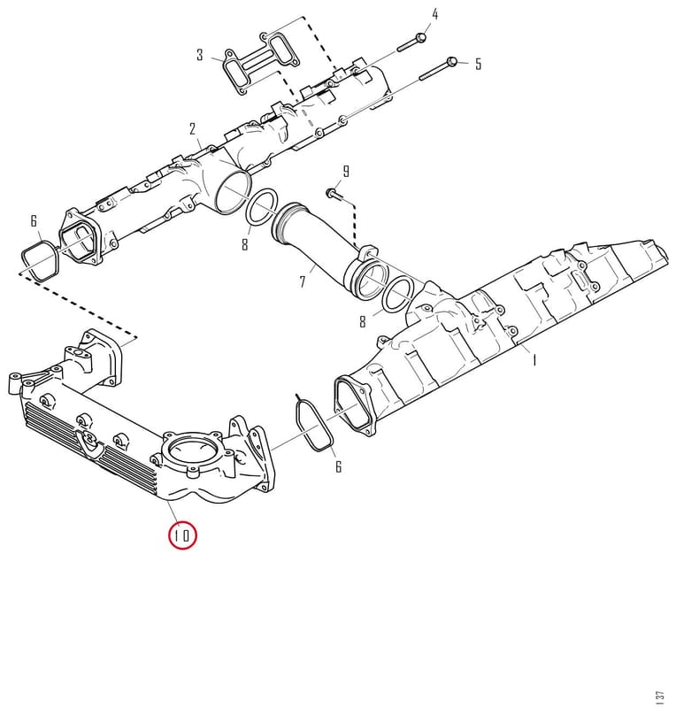 CHARGE AIR PIPE 2468473