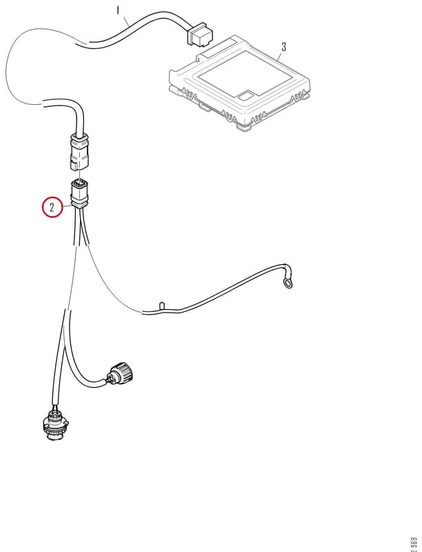 CABLE HARNESS DC09 / 13 A 2493630