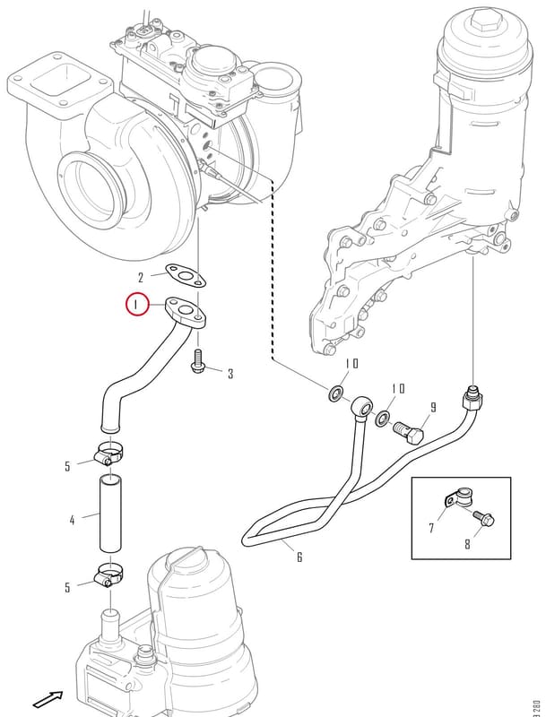 RETURN PIPE 2580540