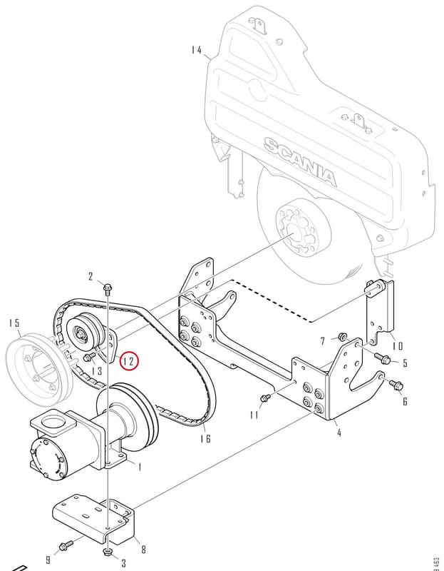 BELT TENSIONER 2588593