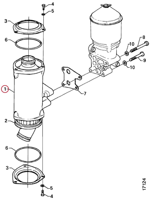OIL COOLER HOUSING 265795