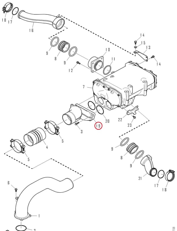 CHARGE AIR PIPE 2704954