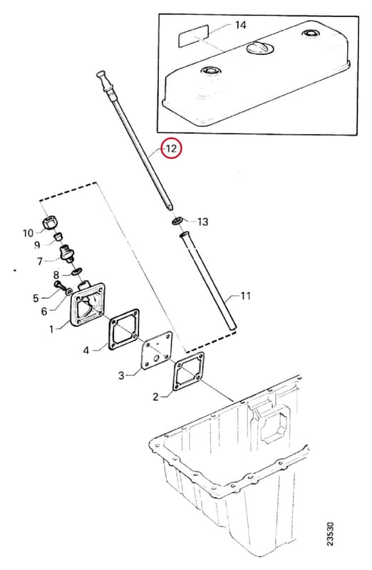 OIL DIPSTICK 272980