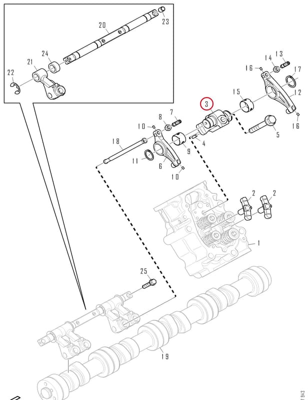 BEARING BRACKET 2994243