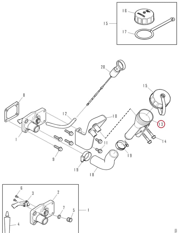 OIL FILLER PIPE 3003424