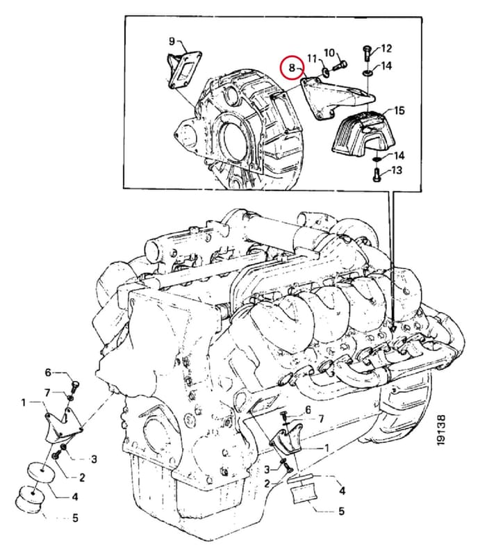 ENGINE BRACKET 311737