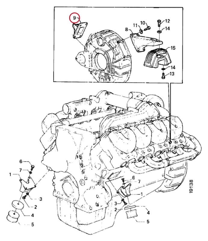 ENGINE BRACKET 311738