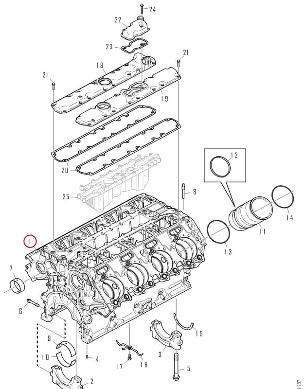 ENGINE BLOCK 3147347