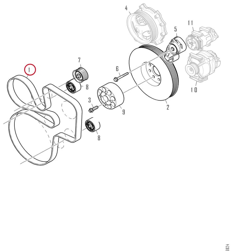 POLY-V-BELT 3148888