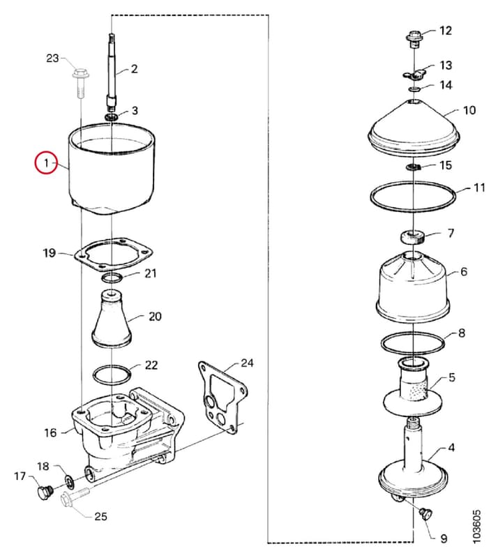 HOUSING OIL CLEANER 384370