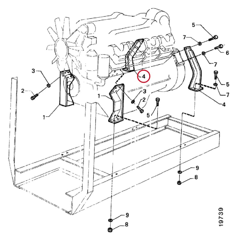 ENGINE BRACKET 386093