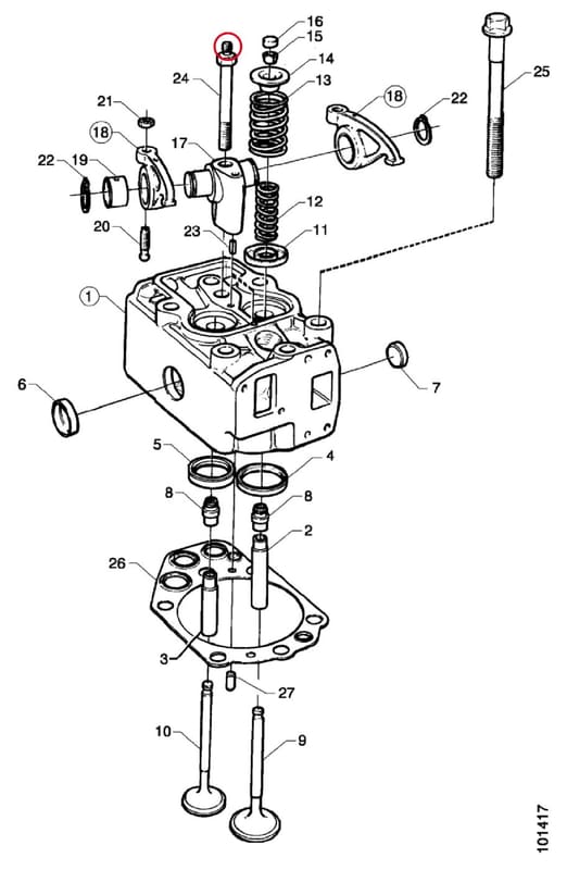 CYLINDER HEAD - THIS PRODUCT IS REPLACED! 574203