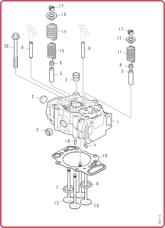 CYLINDER HEAD RENOVERET 575998R