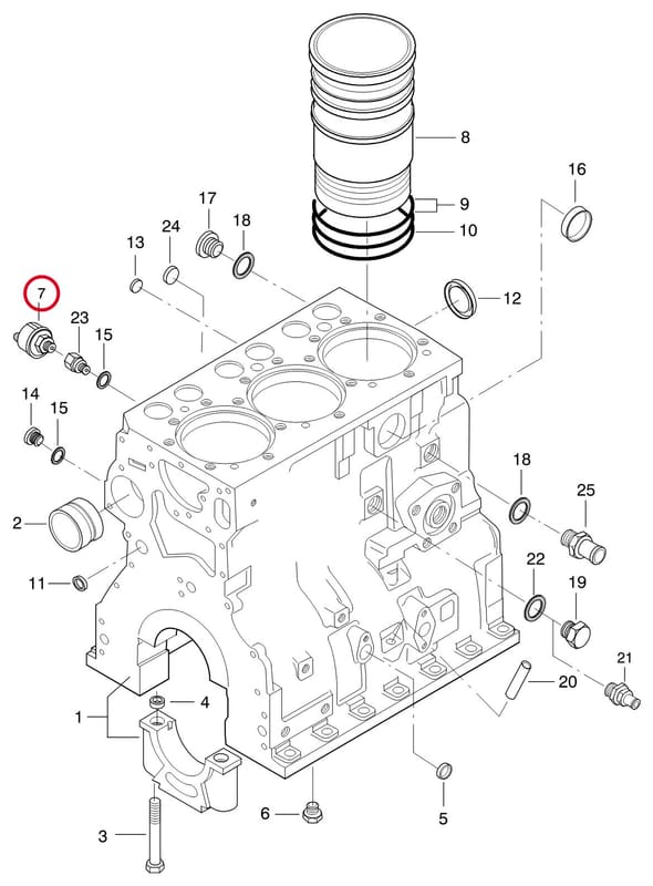 OIL PRESSURE SENSOR 6541 00109