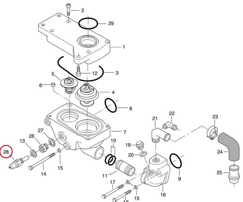 COOLANT TEMP. SENDER 6542 71207