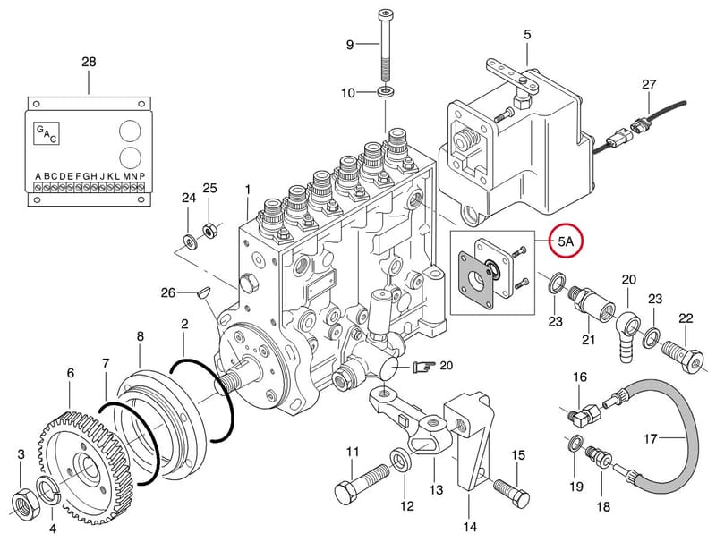 FITTING KIT FUEL PUMP 6567 03016