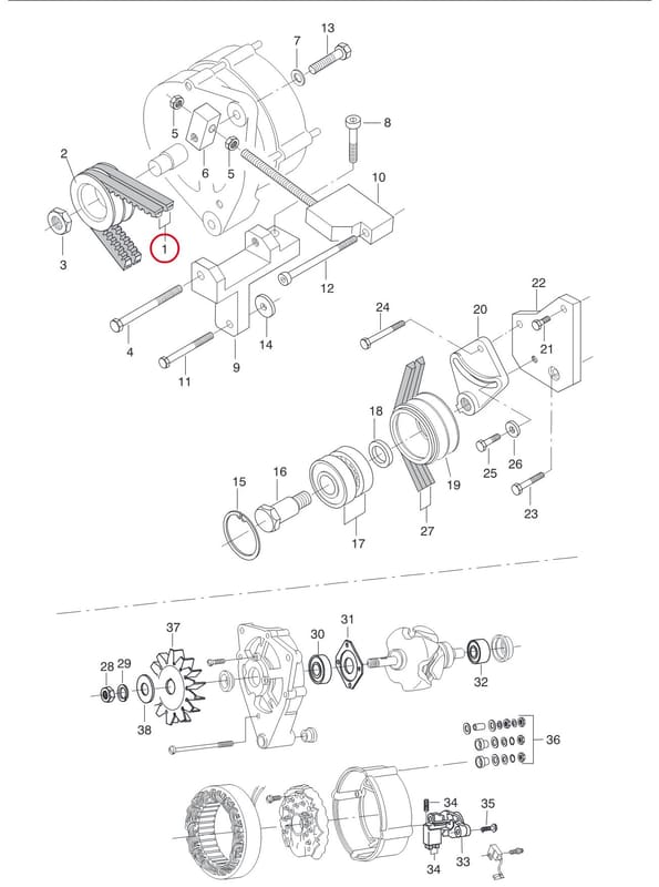 V-BELT 6841 21075