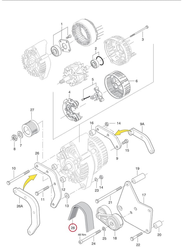 POLY-V-BELT 6850 61725