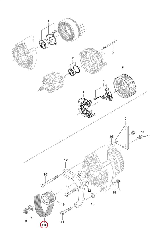 POLY-V-BELT 6850 81745