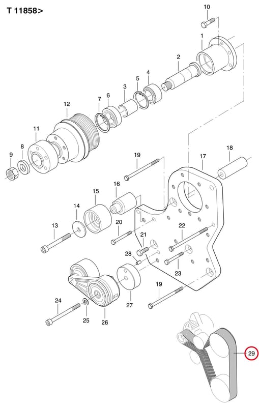 POLY-V-BELT 6851 21530