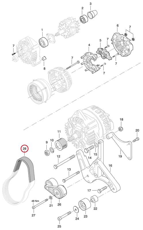 POLY-V-BELT 6851 21765