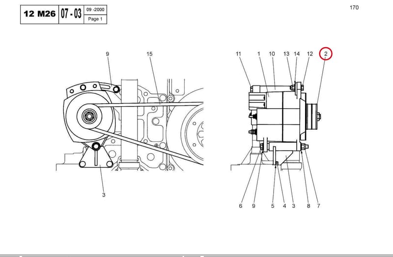 PULLEY - ALTERNATOR 77726770V