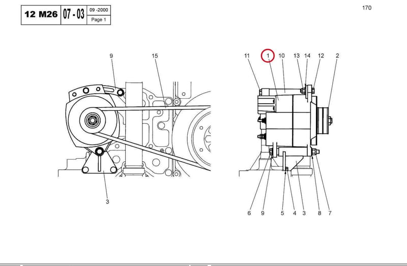 ALTERNATOR 175A ASS. 77726780F