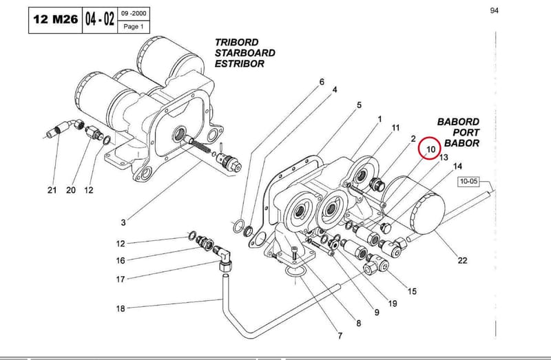 SCREW CHC M8x105 77752490B