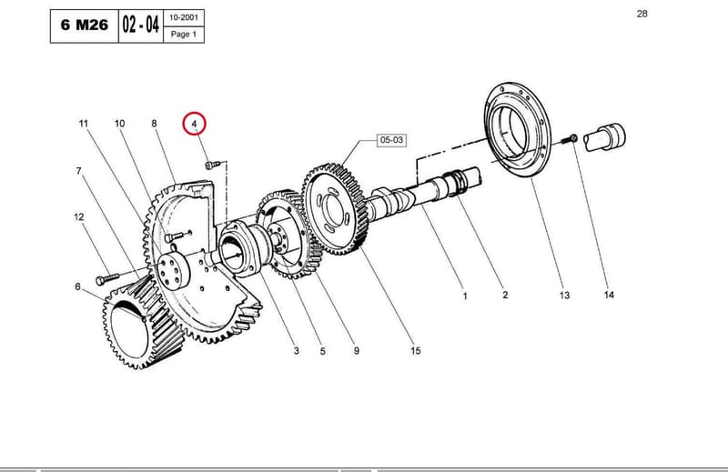 SCREW CZHC M8x25 77752670X