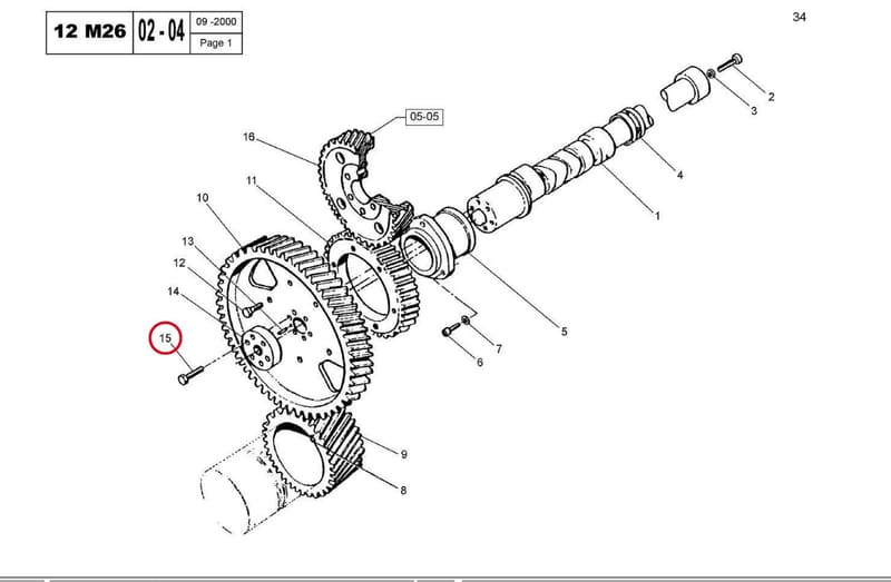 SCREW H M10x50 77753070G