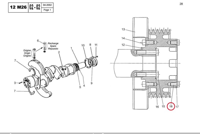 SCREW H M12x25 77754010D