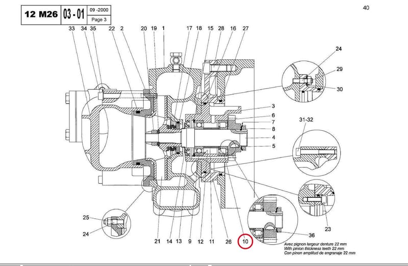 CYL. BEARING 30 62 16 NUP206 77820470S