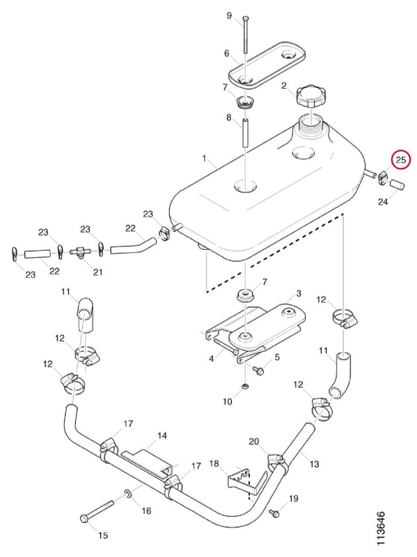 HOSE CLAMP - THIS PRODUCT IS REPLACED! 796352