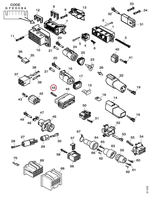 Cable Terminal Flat socket 815886