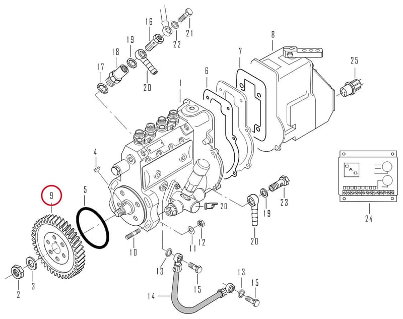 GEAR INJ. PUMP 8353 38220