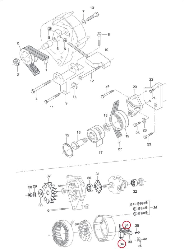 CARBON BRUSH SET 8353 62077