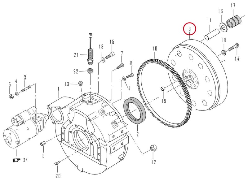 FLYWHEEL 8360 17473