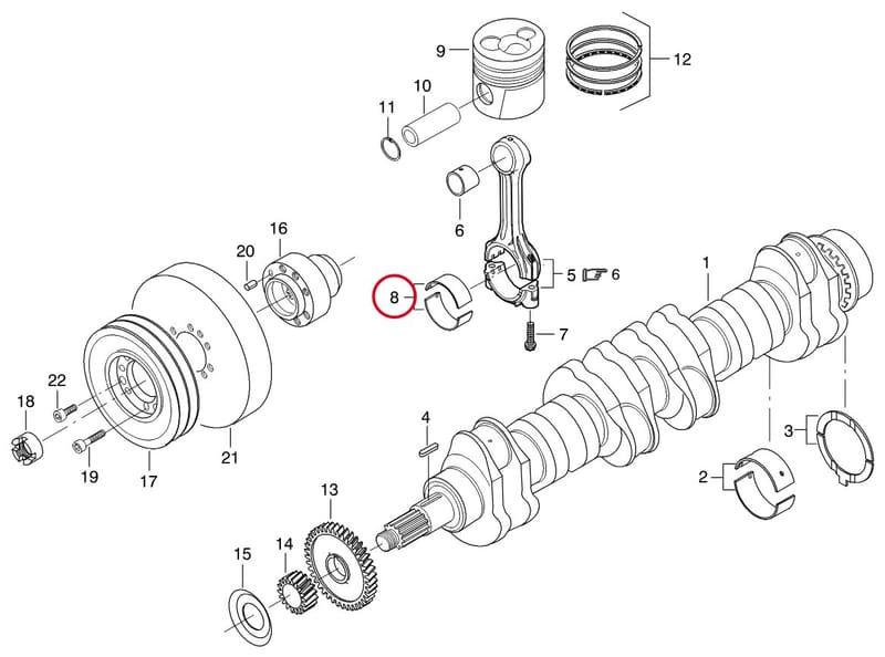 CONNECTION ROD BEARING - THIS PRODUCT IS REPLACED! 8361 10552
