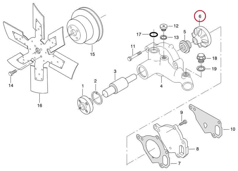 WHEEL PUMP 8361 20933