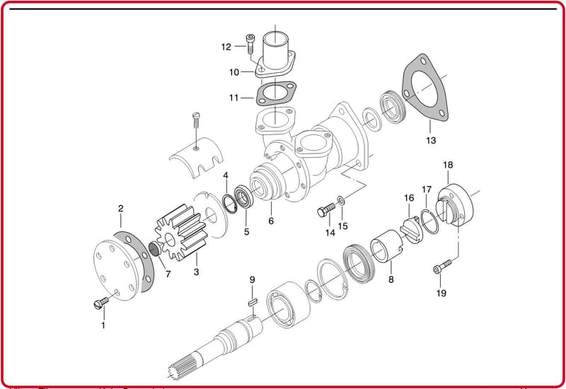 SEA WATER PUMP 8361 22971