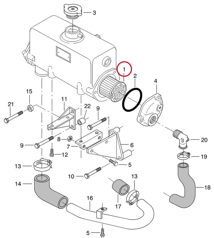 HEATEXCHANGER CORE 8361 30366