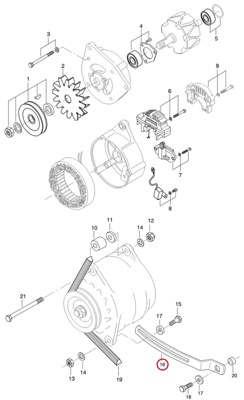 BELT TENSIONER 8361 36905