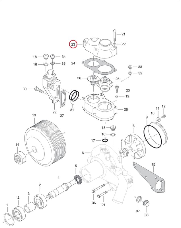 THERMOSTAT HOUSING 8363 29631