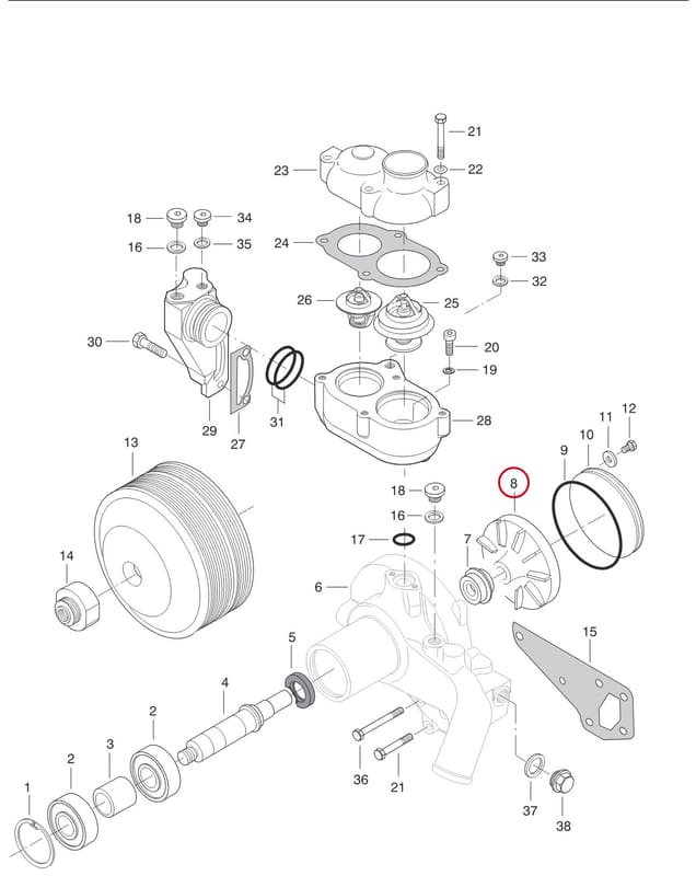 WHEEL PUMP 8363 36047