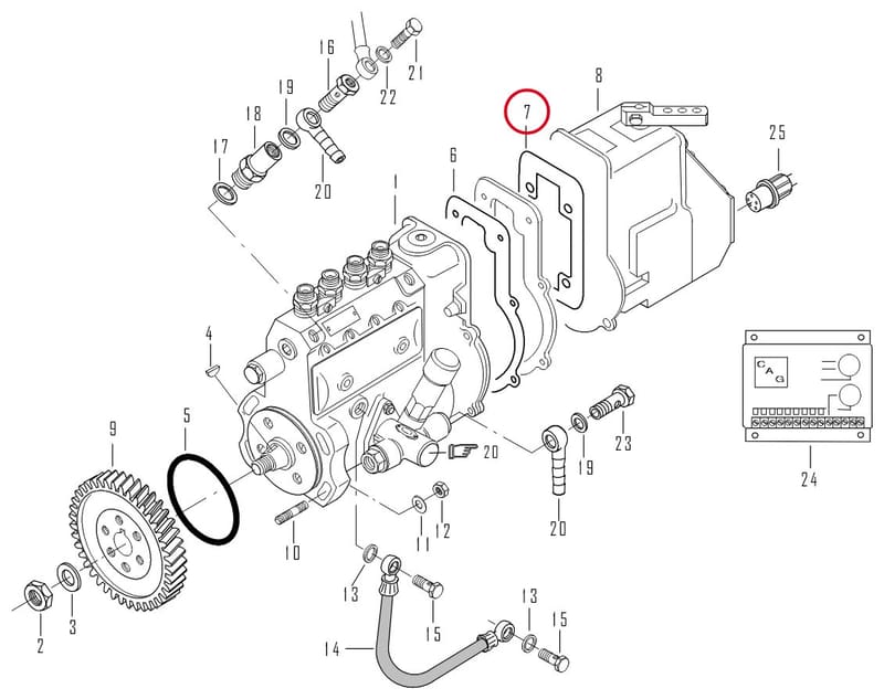 GASKET - THIS PRODUCT IS REPLACED! 8363 40805