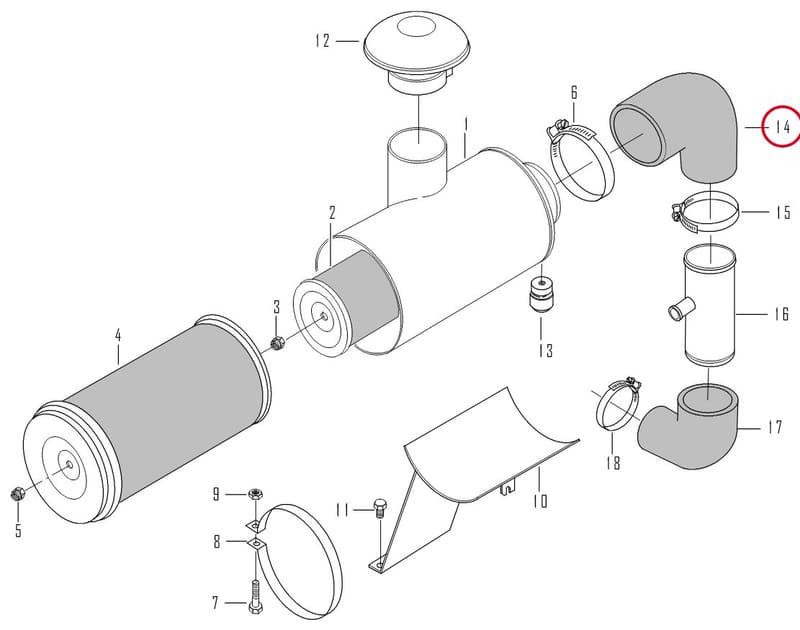 AIRFILTER HOSE 8363 46310