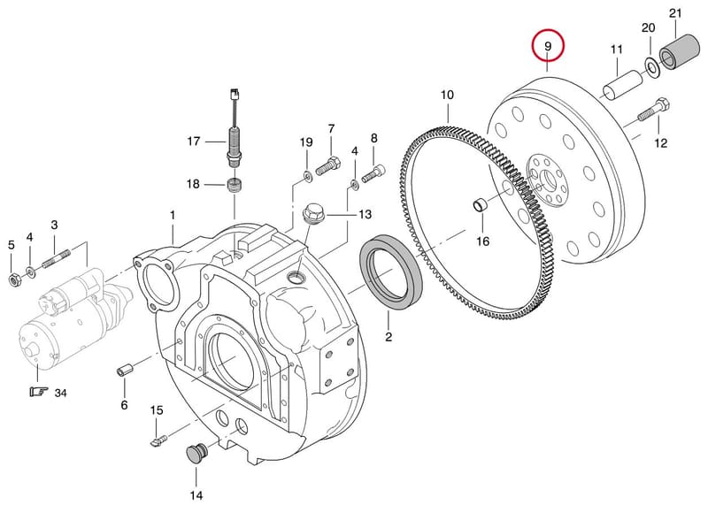 FLYWHEEL 8363 55195